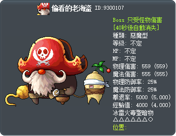 偷看的老海盗 Tooltip