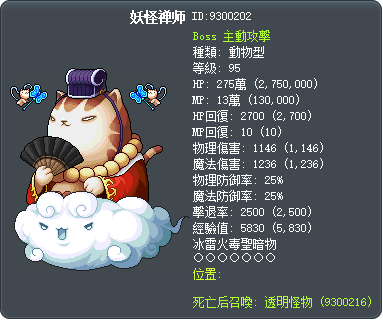 妖怪禅师 Tooltip