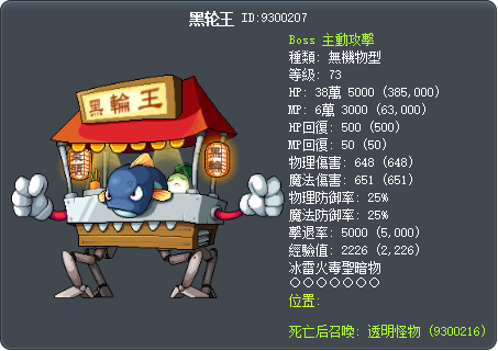 黑轮王 Tooltip