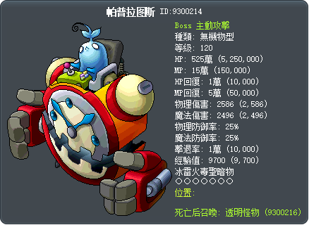 帕普拉图斯 Tooltip