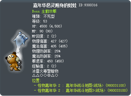 嘉年华恶灵附身的娃娃 Tooltip