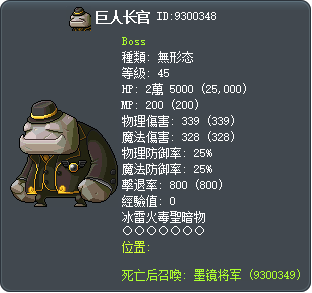 巨人长官 Tooltip