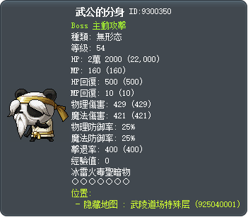 武公的替身 Tooltip