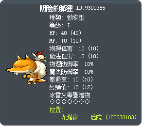 阴险的狐狸 Tooltip