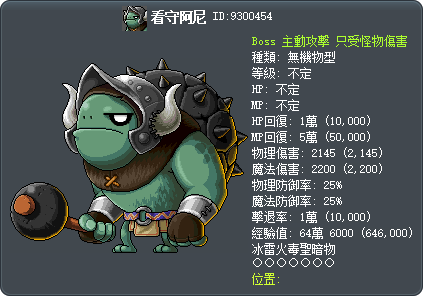 教官亞尼 Tooltip