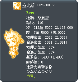 拉比斯 Tooltip