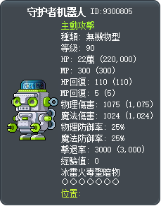 守护者机器人 Tooltip