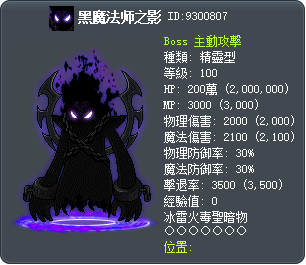 Black Mage's Shadow Tooltip