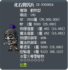 化石骨民兵 Tooltip