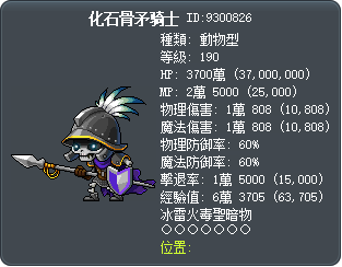 化石骨矛骑士 Tooltip