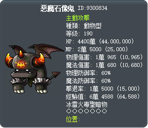 恶魔石像鬼 Tooltip