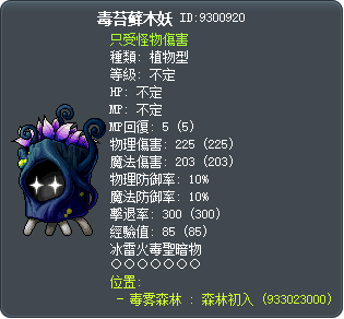 毒苔藓木妖 Tooltip