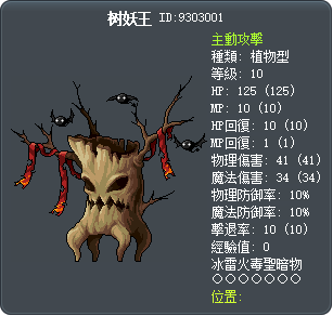 树妖王 Tooltip