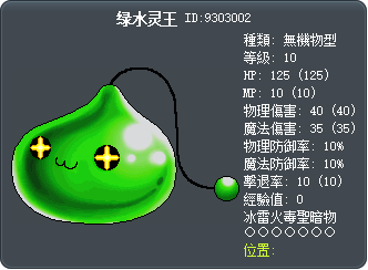 绿水灵王 Tooltip