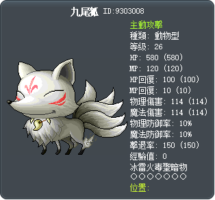 九尾狐 Tooltip