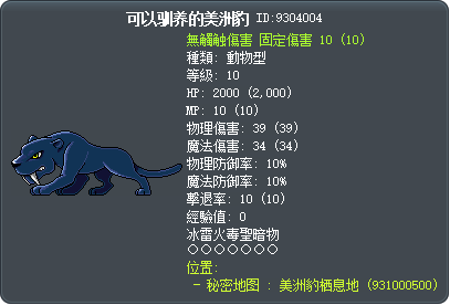 Tamable Jaguar Tooltip