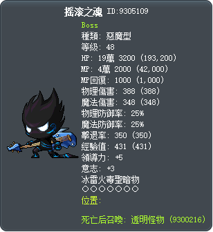 摇滚之魂 Tooltip