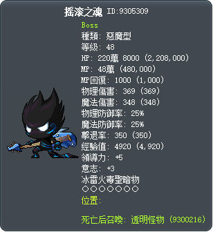 摇滚之魂 Tooltip