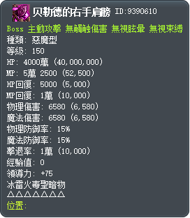 培羅德的右肩 Tooltip