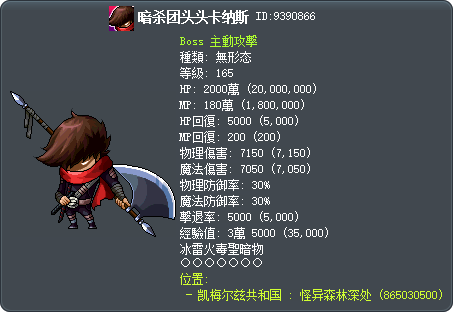 暗杀团头头卡纳斯 Tooltip