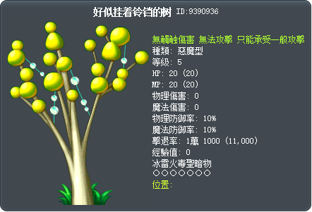好似挂着铃铛的树 Tooltip