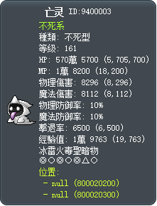 亡灵 Tooltip