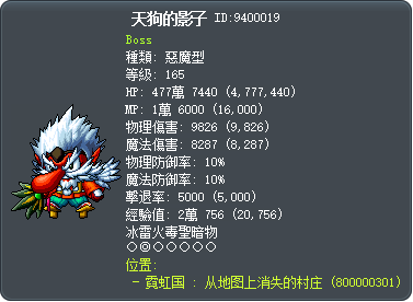 天狗的影子 Tooltip