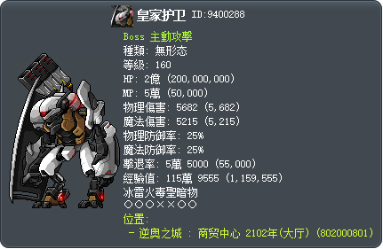 皇家护卫 Tooltip