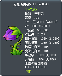 大型食枫怪 Tooltip