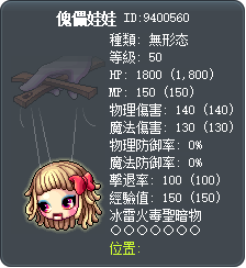 傀儡娃娃 Tooltip