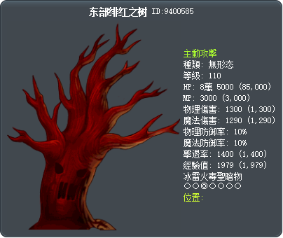 东部绯红之树 Tooltip