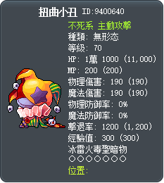 扭曲小丑 Tooltip