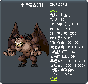小巴洛古的手下 Tooltip