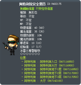 阿特利埃安全要员 Tooltip