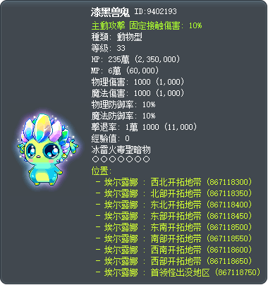 漆黑兽鬼 Tooltip