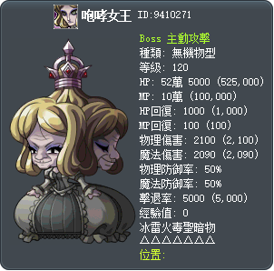 咆哮女王 Tooltip