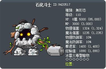石化斗士 Tooltip