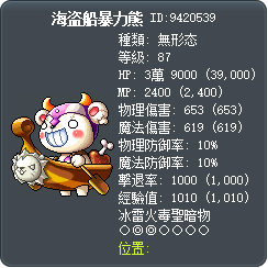 海盗船暴力熊 Tooltip