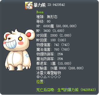 暴力熊 Tooltip