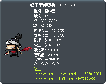 织田军侦察兵 Tooltip