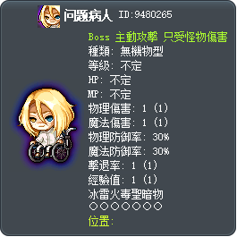 问题病人 Tooltip