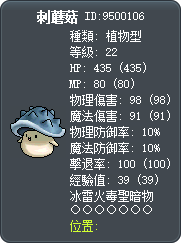 刺蘑菇 Tooltip
