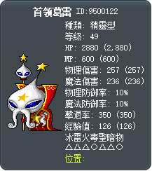 首领葛雷 Tooltip
