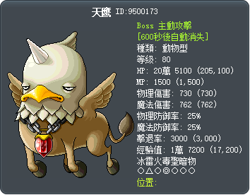 天鹰 Tooltip