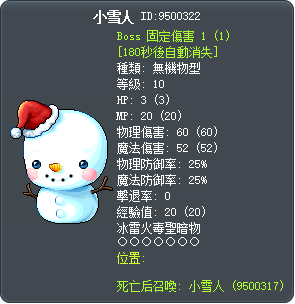 小雪人 Tooltip