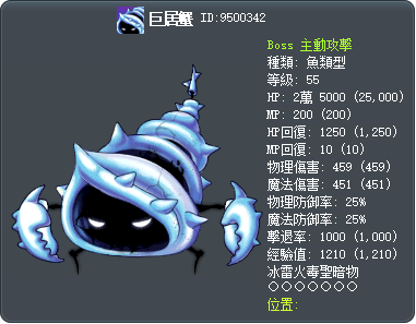 巨居蟹 Tooltip