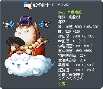 妖怪绅士 Tooltip