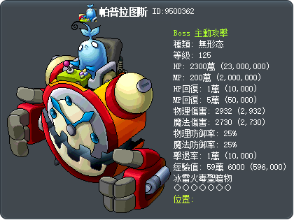 帕普拉图斯 Tooltip