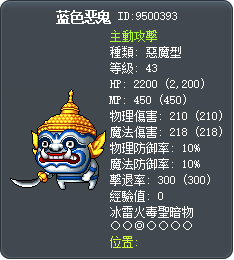 蓝色恶鬼 Tooltip