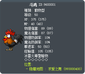 斗鸡 Tooltip